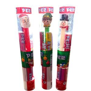 Bundle of Christmas pez snowman elf santa holiday stocking stuffer